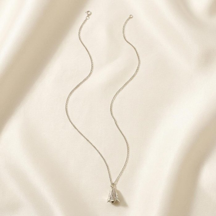 Sterling Silver Balance Bell Necklace 2