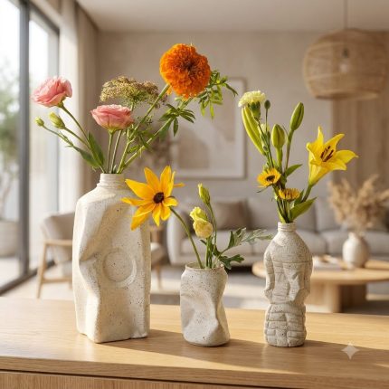 Terrazzo Concrete Garbage Vases