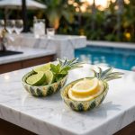 Tropical Pineapple Barcart Bowls - Set Of 2 1