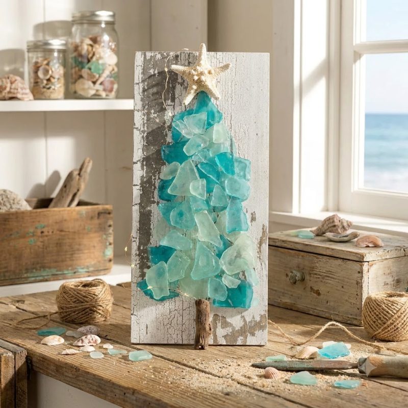 Twinkling Sea Glass Diy Christmas Tree Kit 1