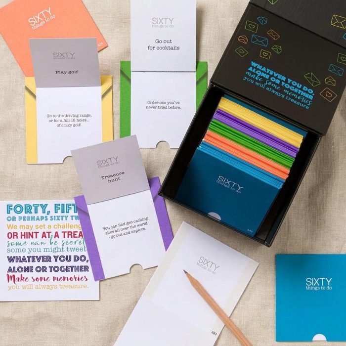 Unique 60 Things To Do When You Are 60 Gift Box 1