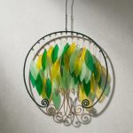 Vibrant Green Tree Of Life Wind Chime 1