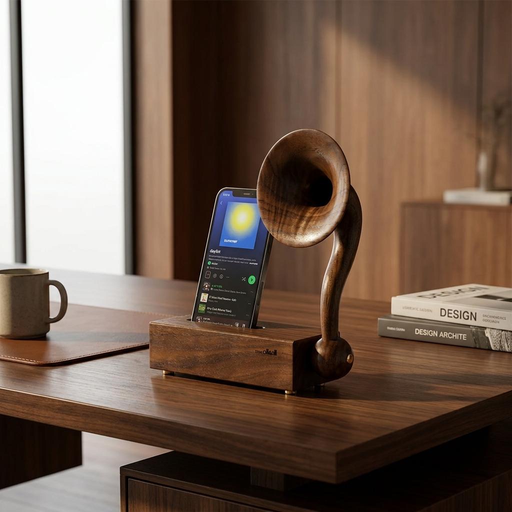 Vintage Acoustic Gramophone Amplifying Speaker (1) Vintage Acoustic Gramophone Amplifying Speaker (1)