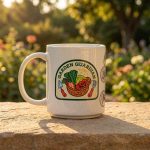 Vintage Garden Guardian Badge Ceramic Mug