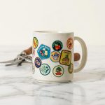 Vintage Garden Guardian Badge Ceramic Mug 2