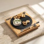 Vintage Vinyl Record Player Turntable Cheese Board