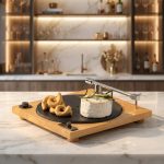 Vintage Vinyl Record Player Turntable Cheese Board 3