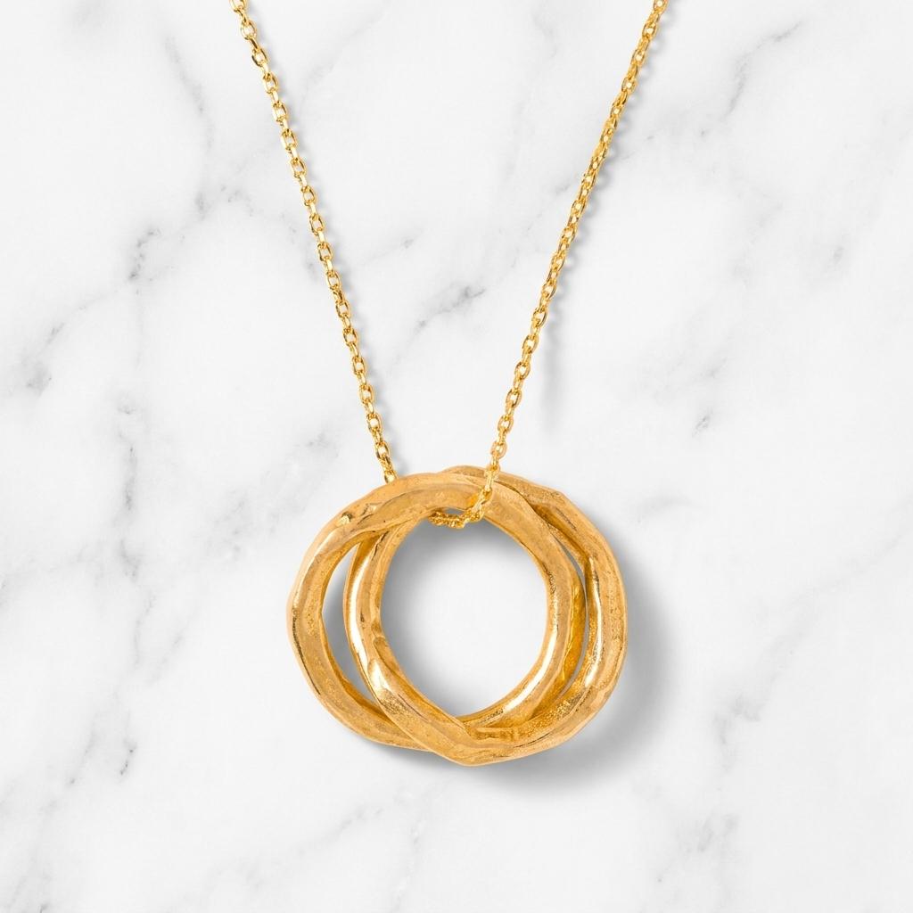 We Are One Interlocking Bronze Necklace We Are One Interlocking Bronze Necklace