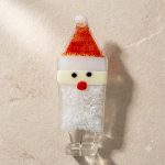 Whimsical Handmade Glass Santa
