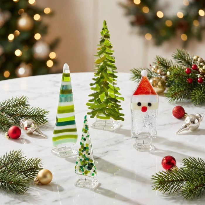 Whimsical Handmade Glass Santa 3