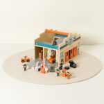 Wooden All-in-one Garage & Car Wash Play Set