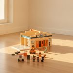 Wooden All-in-one Garage & Car Wash Play Set 2