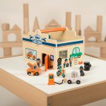 Wooden All-in-one Garage & Car Wash Play Set 3