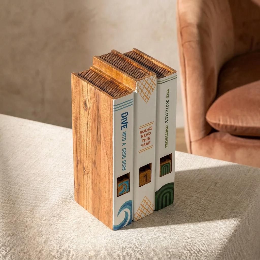 Wooden Books Read This Year Tracker And Bookend 1 Wooden Books Read This Year Tracker And Bookend 1