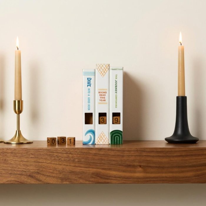 Wooden Books Read This Year Tracker And Bookend