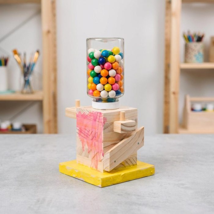 Wooden Build Your Own Candy Dispenser Kit 3