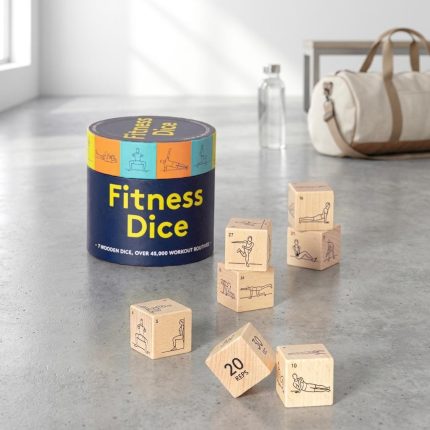 Wooden Fitness Dice Workout Game