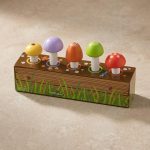 Wooden Toddler Pop & Play Jumpin' Mushroom Garden 2
