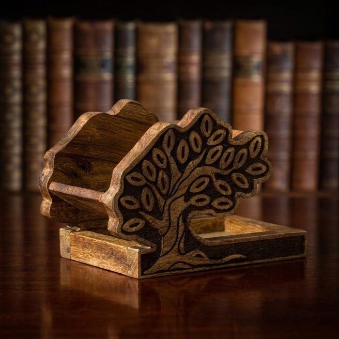 Wooden Tree Of Life Game Night Dice Tower 2