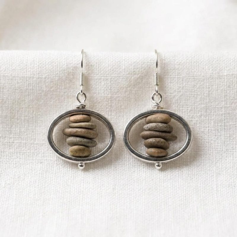 Zen River Stone Balance Earrings (3)