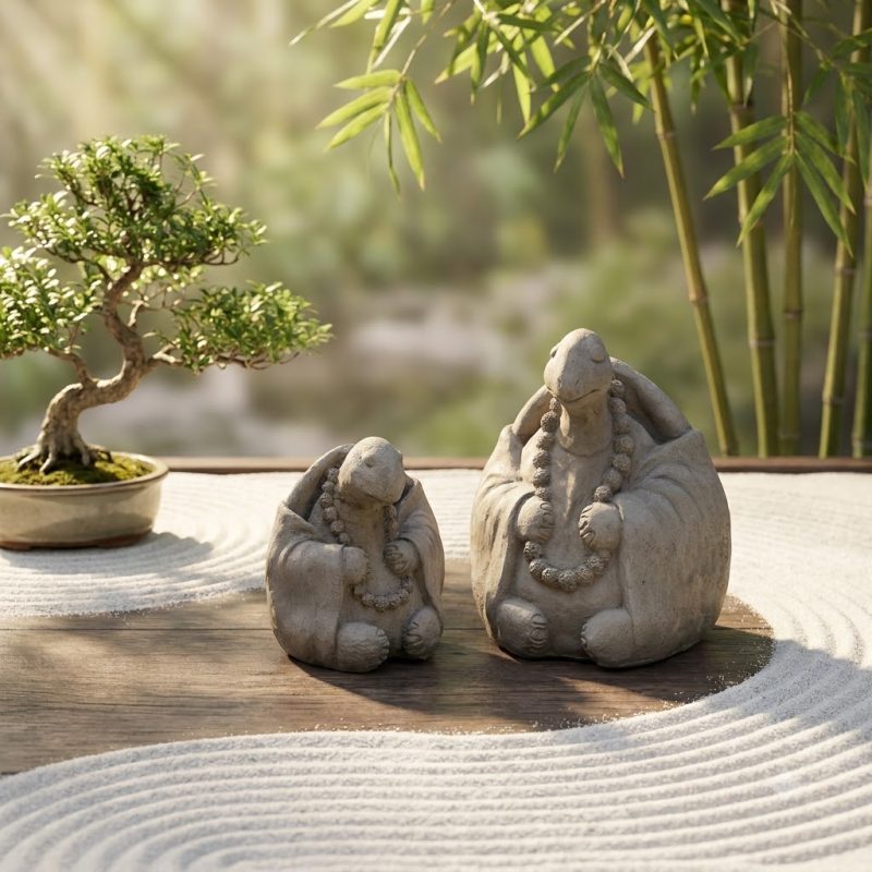 Zen Turtle Garden Sculpture