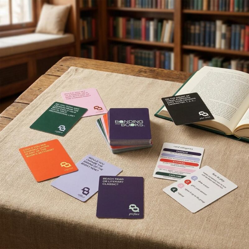 110-prompt Bonding Over Books Book Club Conversation Cards