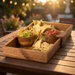 Acacia Wood Convertible Chip & Dip Snack Server