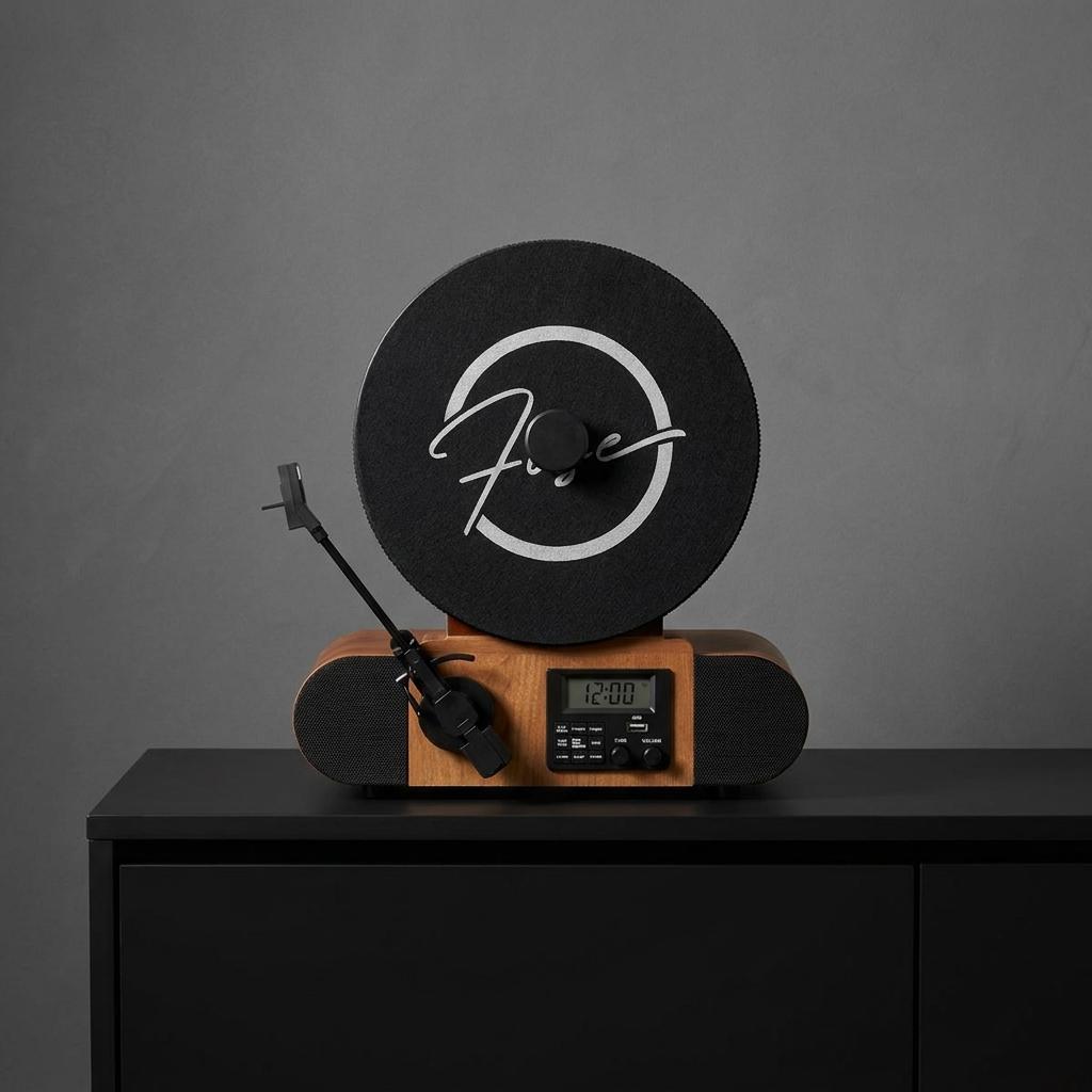 Aesthetic Vertical Vinyl Record Player With Bluetooth Aesthetic Vertical Vinyl Record Player With Bluetooth
