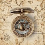 Antique Brass Compendium Desktop Ornament 1