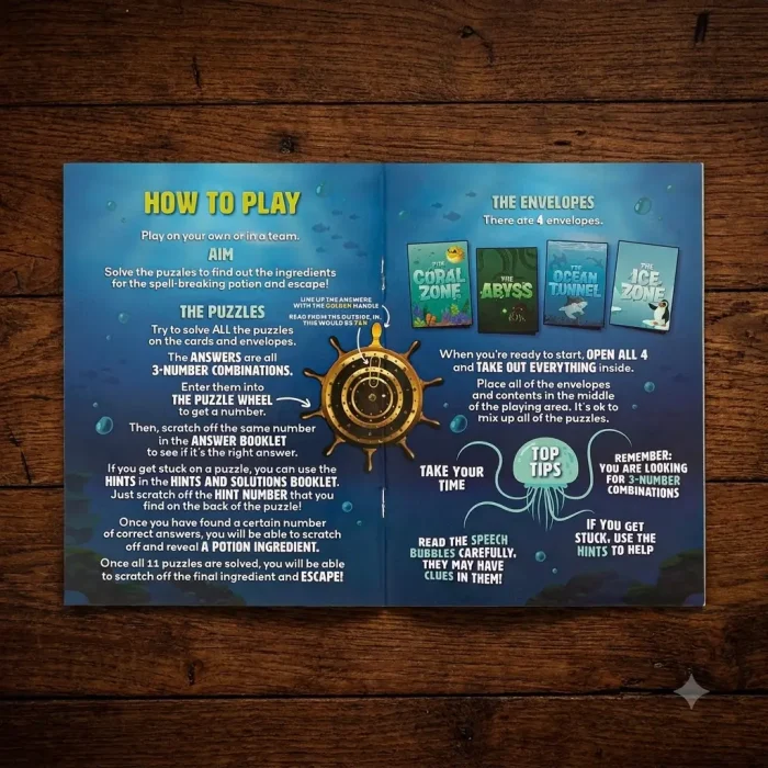 At Home Escape Room For Kids The Aquarium 4