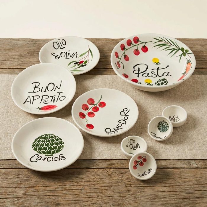 Authentic Hand-painted Italian Dipping Bowls - Set Of 4 3
