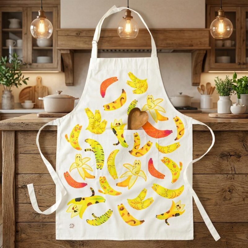 Banana Cats Apron - 100% Durable Cotton