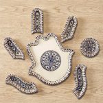 Beautiful Blue Hamsa Mezze Server 1