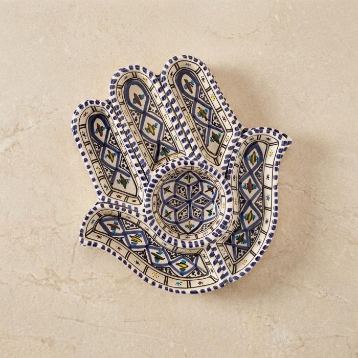 Beautiful Blue Hamsa Mezze Server 2