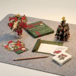 Beautiful Holiday Flowers Pop-up Greeting Card Set Of 3