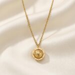 Beautiful Love Makes The World Go Round Spinning Necklace 2