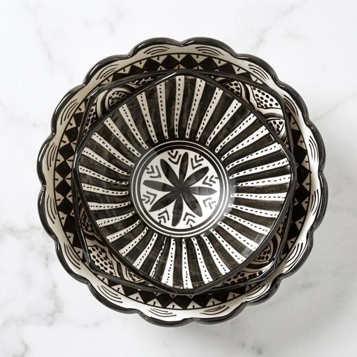 Beautiful Moroccan Serving Dishes - Set Of 3 3