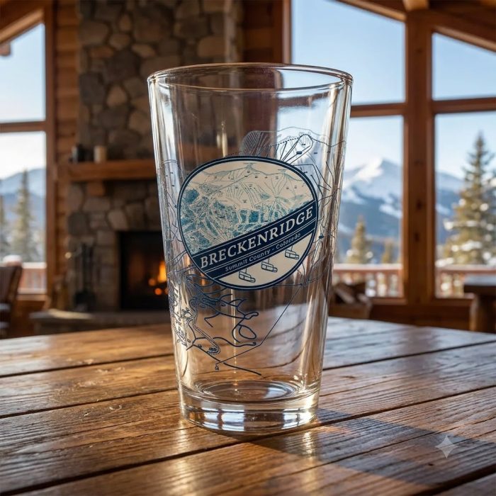 Breckenridge_ski Resort Map Glass