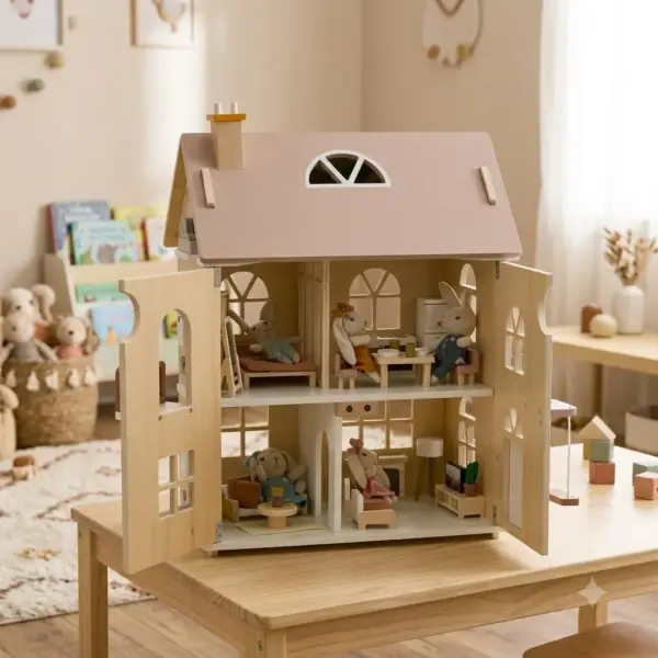 Bunny Family Cottage Dollhouse Collection