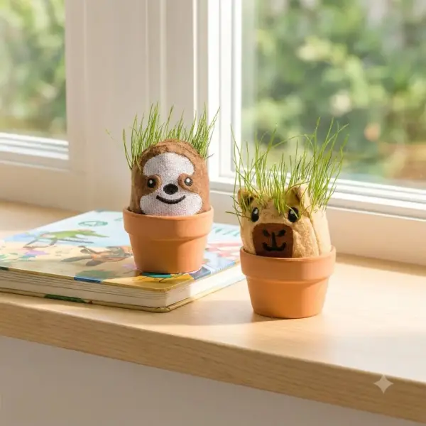 Capybara & Sloth Mini Grow Pals- Set Of 2
