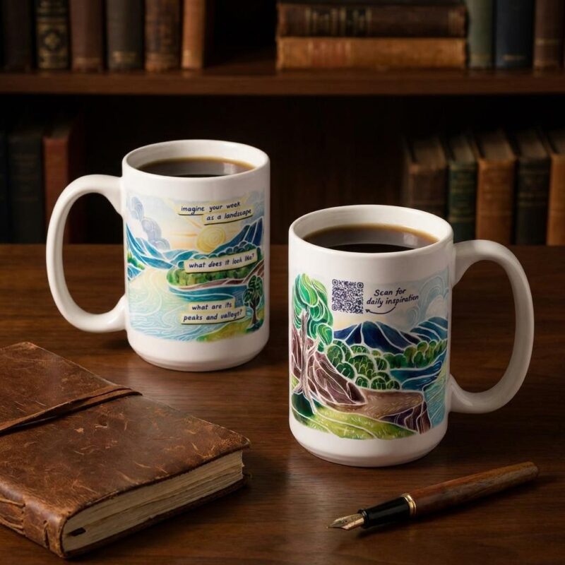 Ceramic Daily Journaling Qr Mug