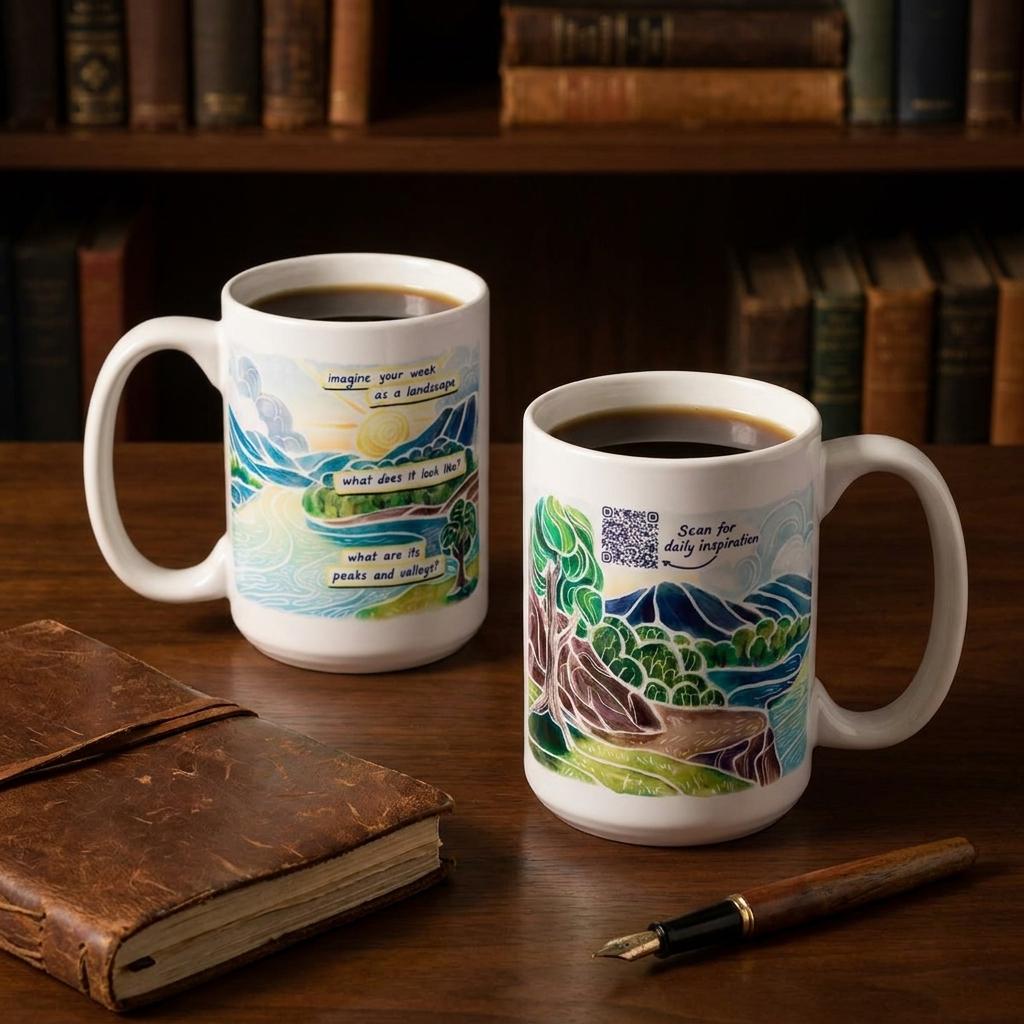 Ceramic Daily Journaling Qr Mug Ceramic Daily Journaling Qr Mug