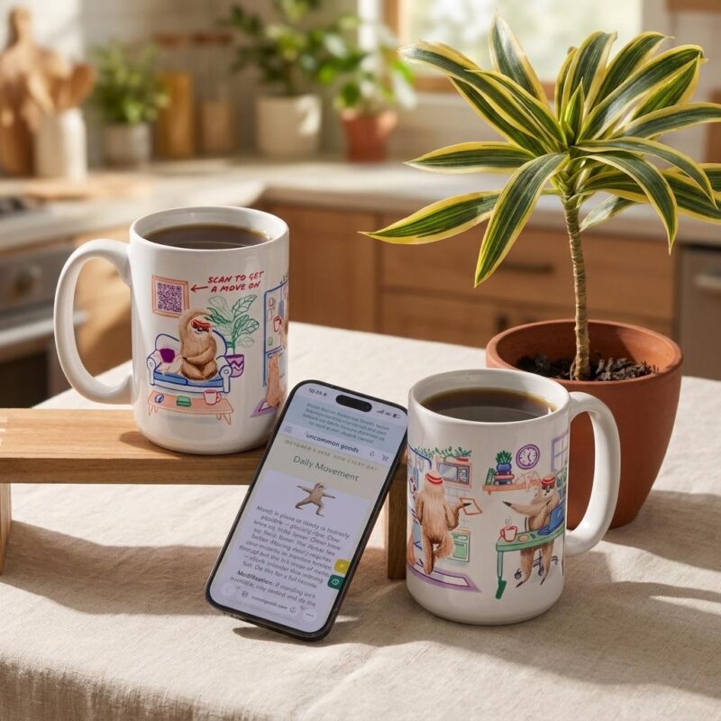 Ceramic Easy Daily Movement Qr Mug