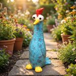 Charming Ceramic Garden Hen