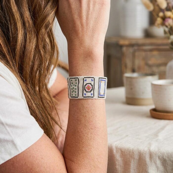 Colorful Mahjong Beaded Bracelet 1