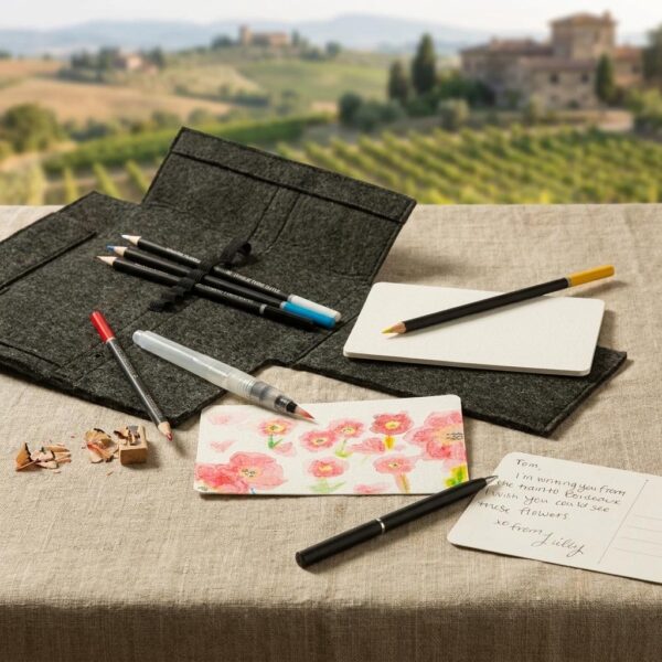 Compact On-the-go Watercolor Pencil Set