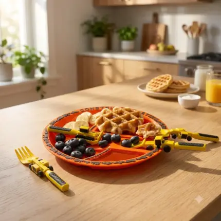 Construction Plate & Utensils