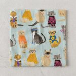 Cool Cat Apron - 100% Cotton Front Pocket 1