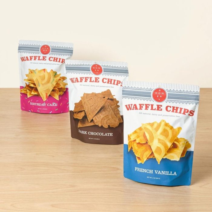 Crispy Ice Cream Lover's Waffle Cone Chip Trio 1