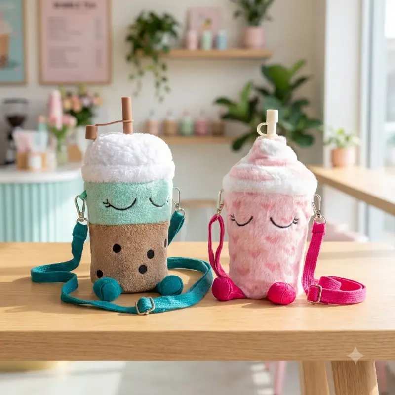 Crossbody Plush Tumbler Buddy